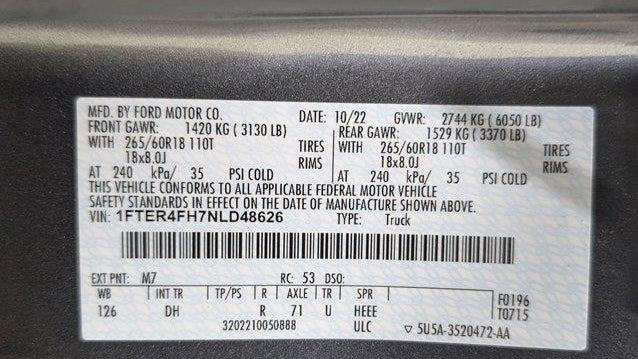 2022 Ford Ranger XL