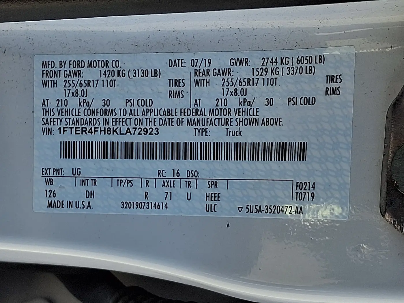 2019 Ford Ranger - $27,755