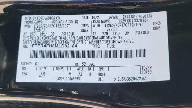 2021 Ford Ranger Lariat