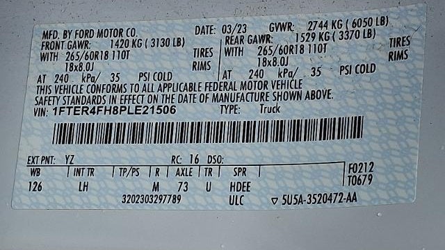 2023 Ford Ranger XL