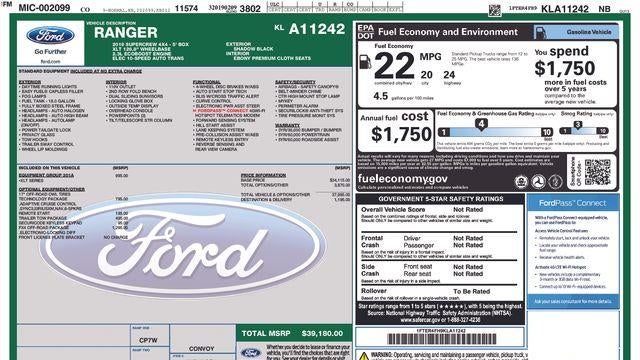 2019 Ford Ranger XL