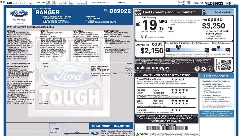 2021 Ford Ranger XL