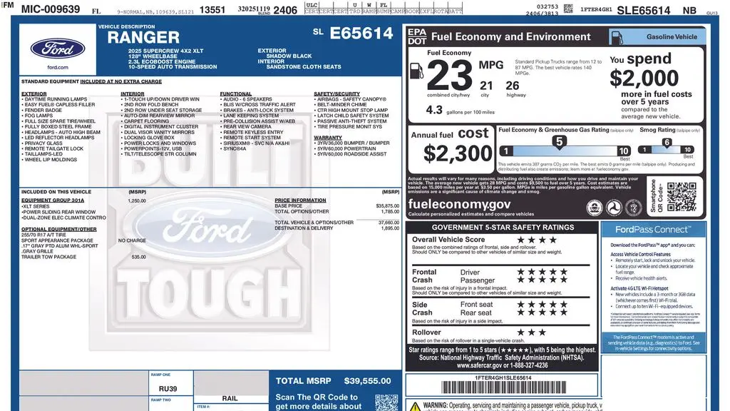 2025 Ford Ranger XLT