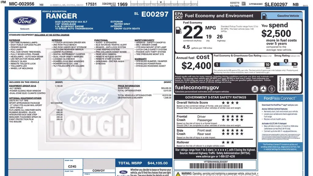 2025 Ford Ranger XLT