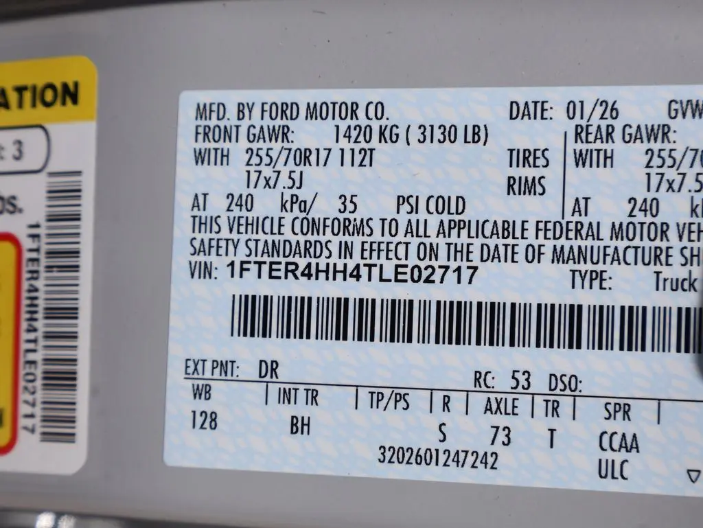 2026 Ford Ranger - $36,969
