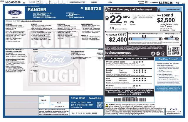 2025 Ford Ranger - $40,175