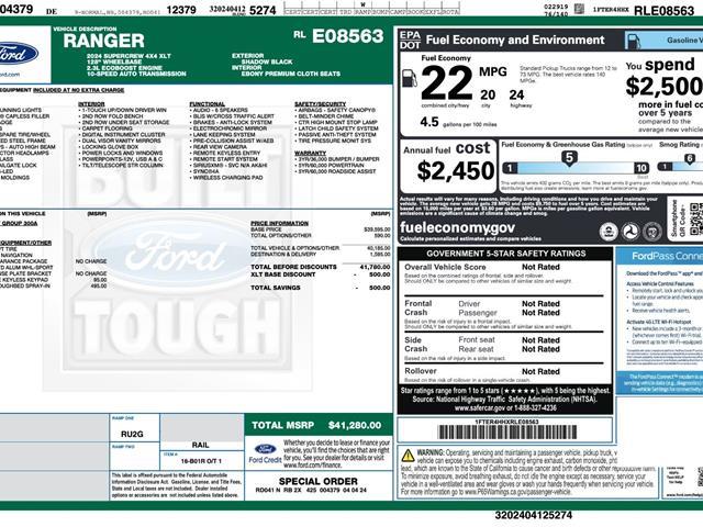2024 Ford Ranger - $33,990