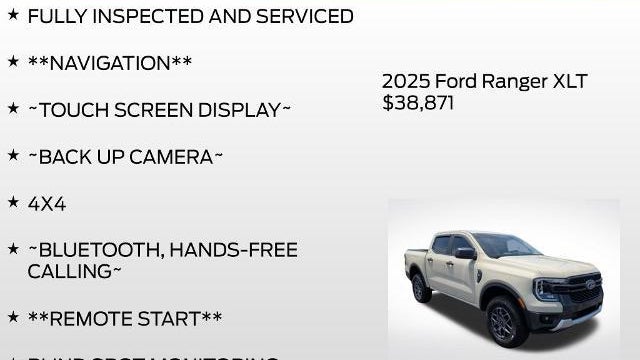 2025 Ford Ranger XLT