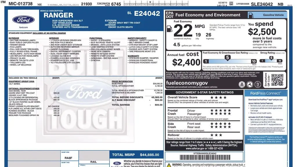 2025 Ford Ranger XLT