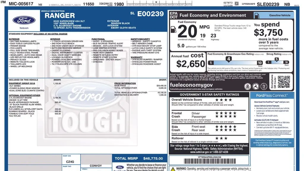 2025 Ford Ranger XLT