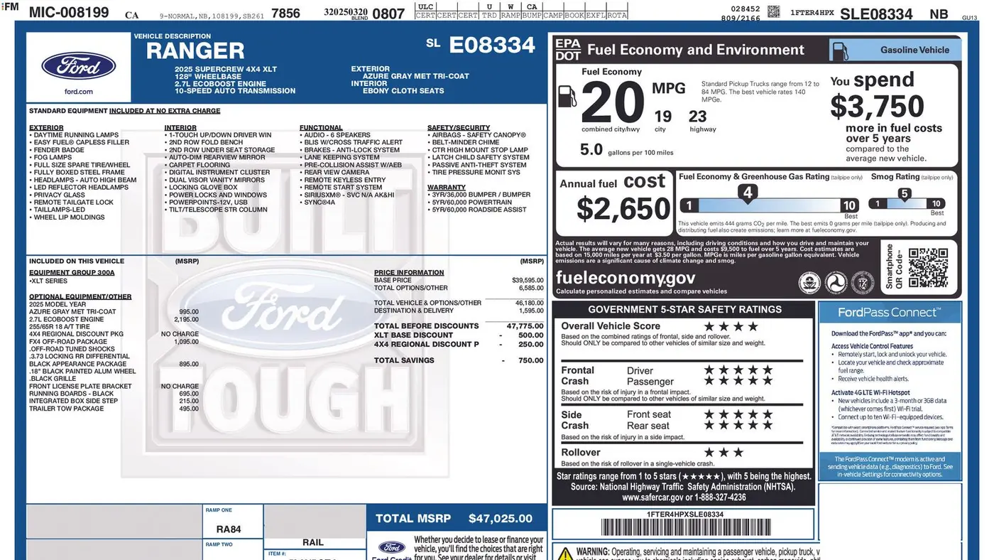 2025 Ford Ranger XLT
