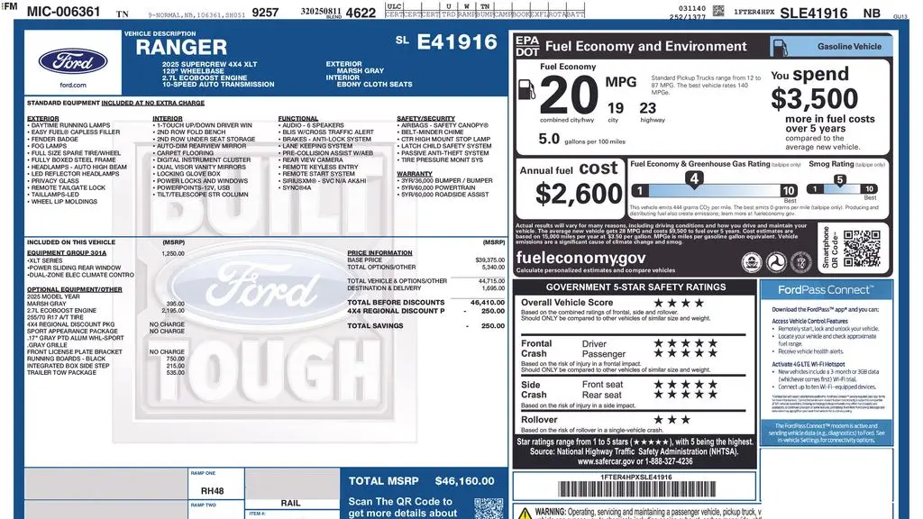 2025 Ford Ranger XLT