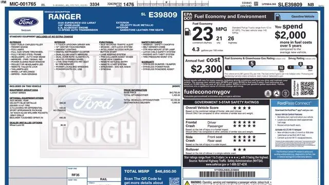 2025 Ford Ranger Lariat