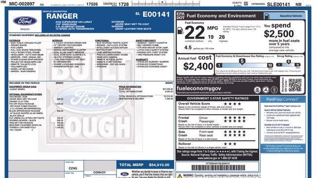 2025 Ford Ranger Lariat