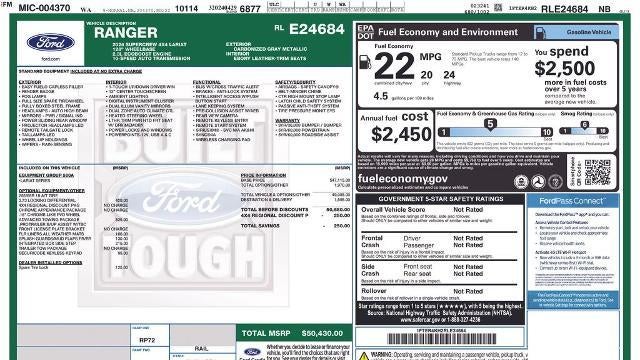 2024 Ford Ranger Lariat
