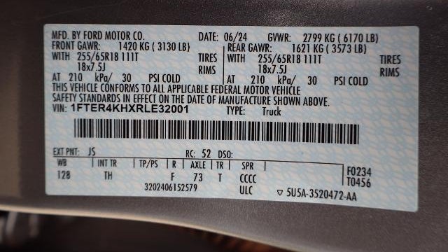 2024 Ford Ranger Lariat