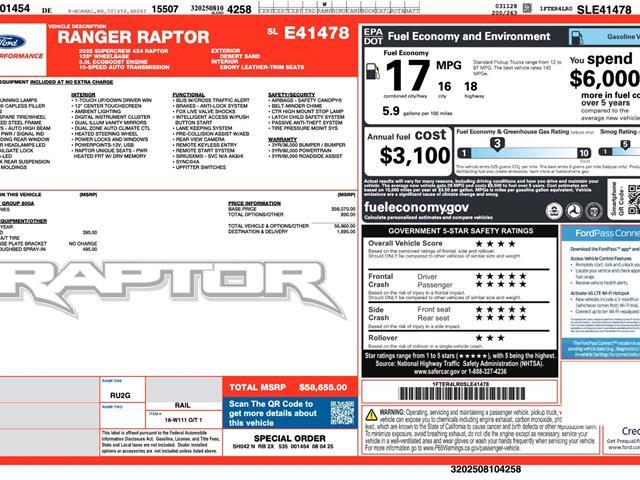 2025 Ford Ranger - $55,110
