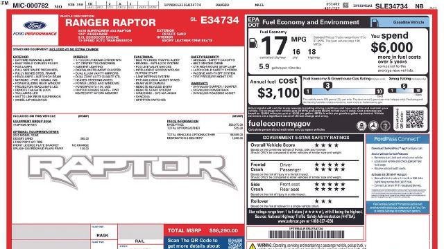 2025 Ford Ranger Raptor