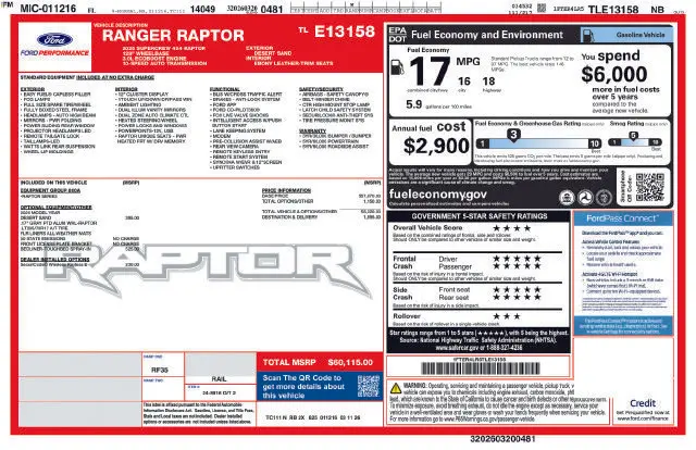 2026 Ford Ranger - $57,397