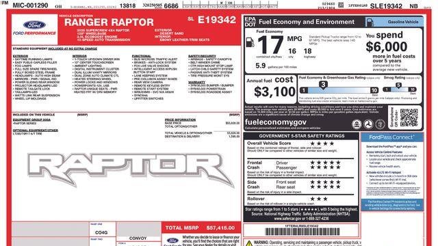 2025 Ford Ranger Raptor