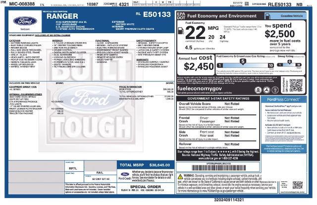 2024 Ford Ranger - $32,785
