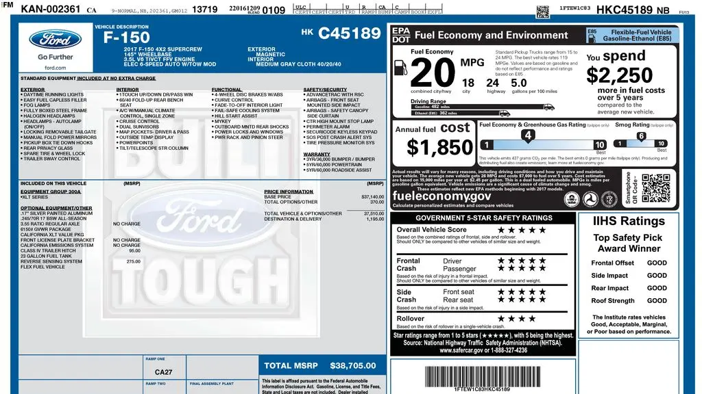 2017 Ford F-150 XL