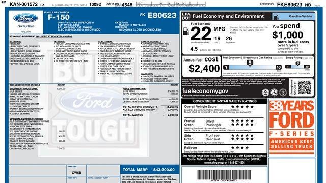 2015 Ford F-150 XL