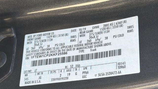 2019 Ford F-150 XL