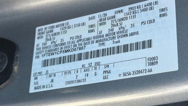 2021 Ford F-150 Lariat