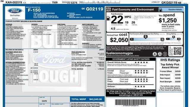 2016 Ford F-150 Lariat