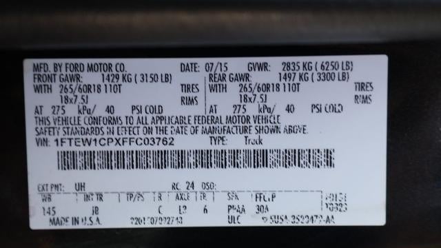 2015 Ford F-150 XL