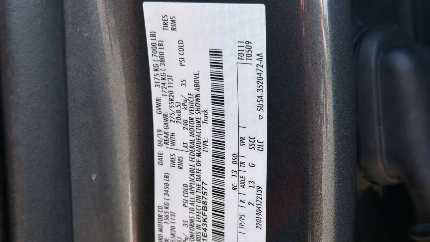 2019 Ford F-150 Platinum