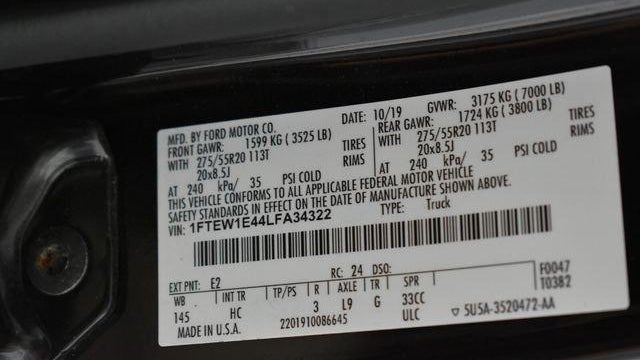 2020 Ford F-150 Lariat