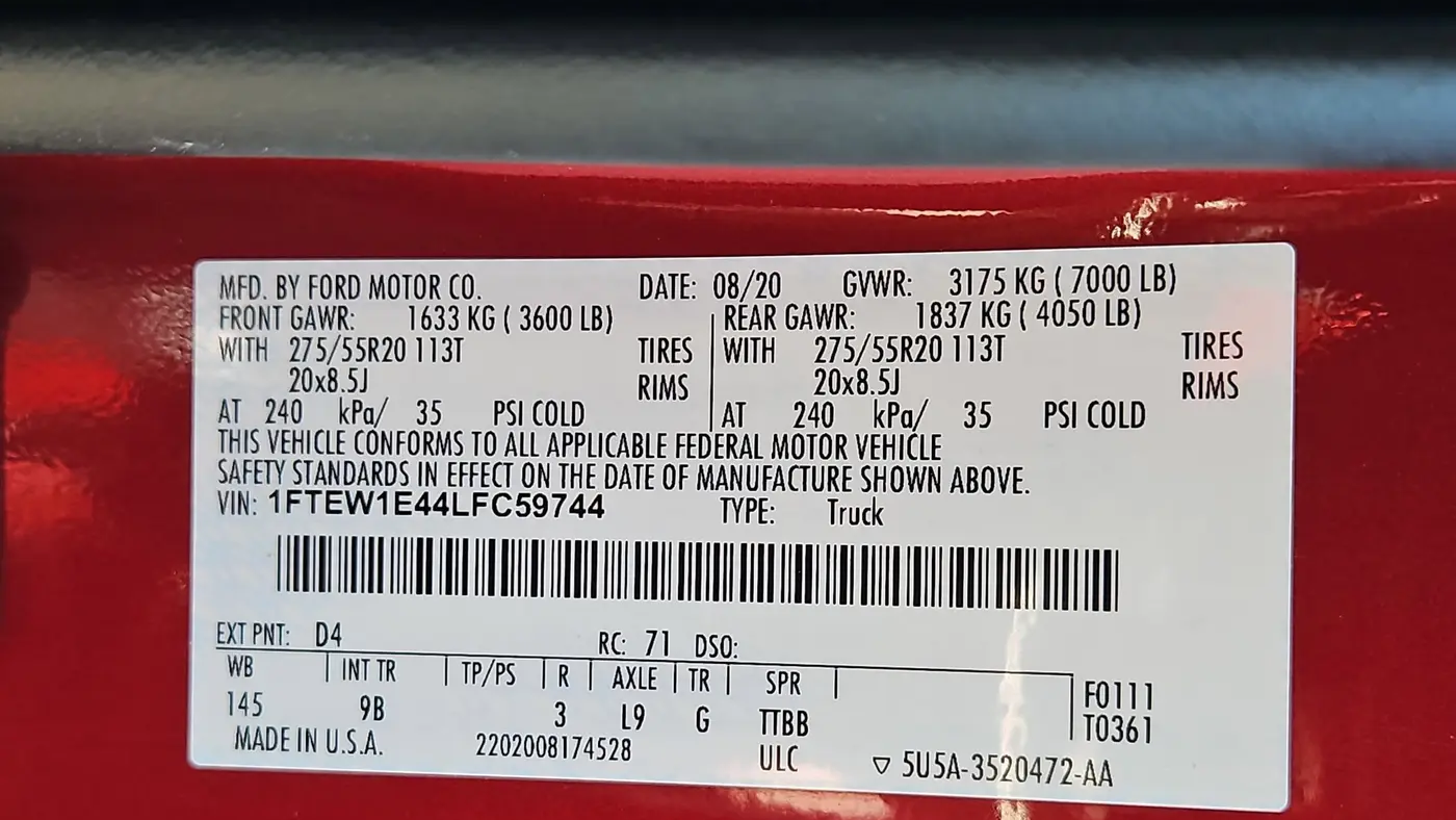 2020 Ford F-150 Platinum