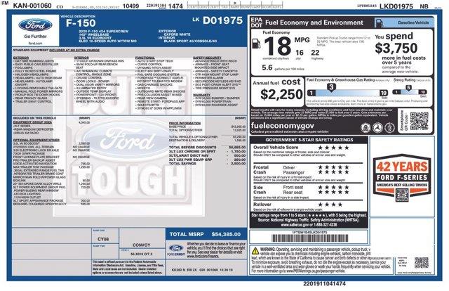 2020 Ford F-150 - $28,476