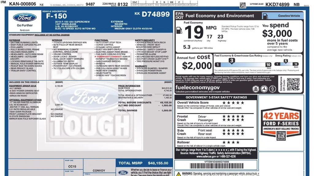 2019 Ford F-150 XL