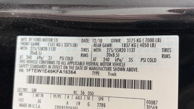 2019 Ford F-150 Platinum