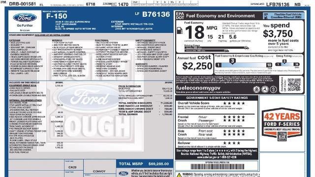 2020 Ford F-150 King Ranch