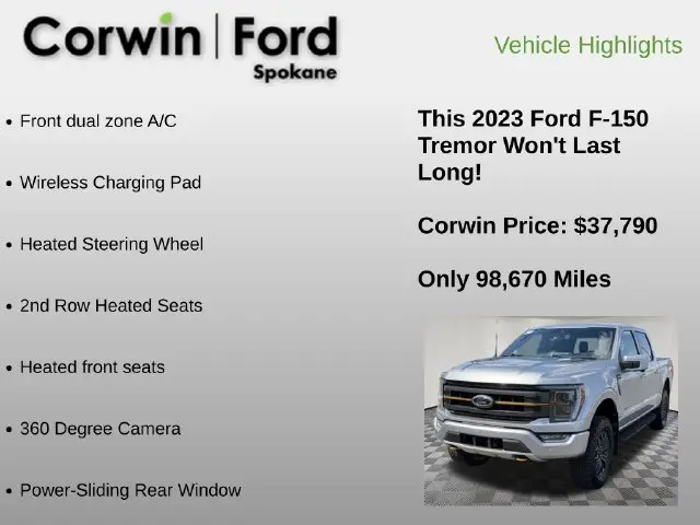 2023 Ford F-150 - $37,790
