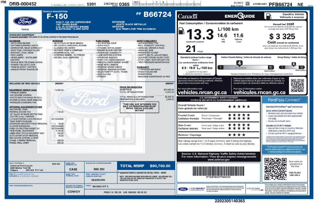 2023 Ford F-150 - $51,000