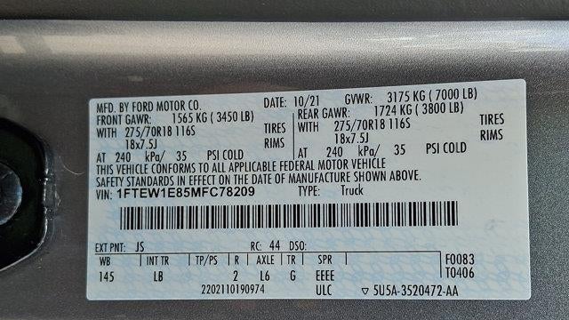 2021 Ford F-150 Tremor