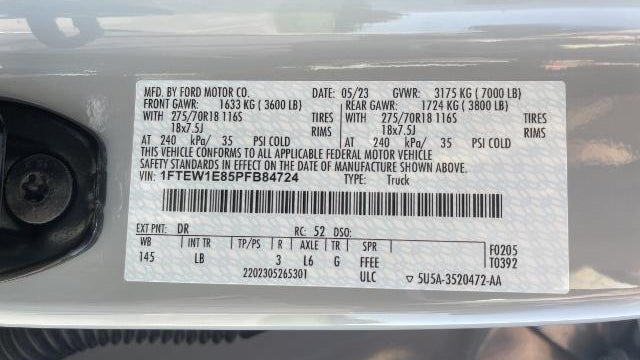 2023 Ford F-150 Tremor