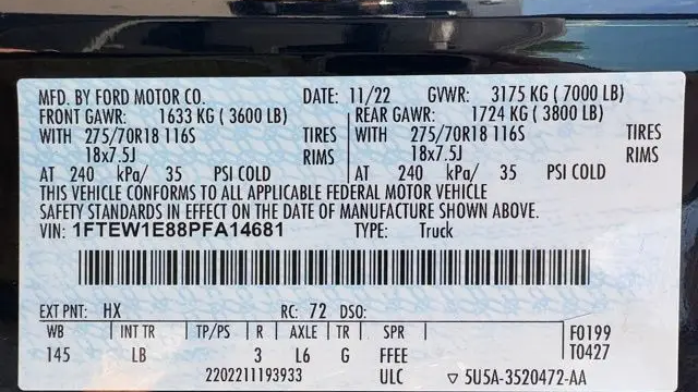 2023 Ford F-150 Tremor