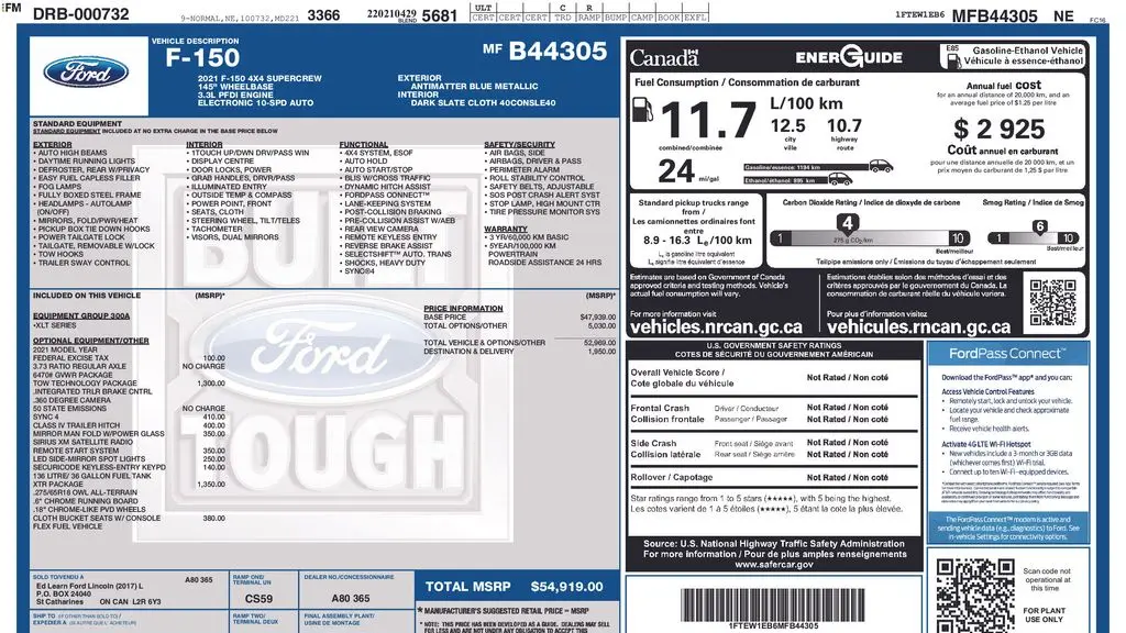 2021 Ford F-150 XL
