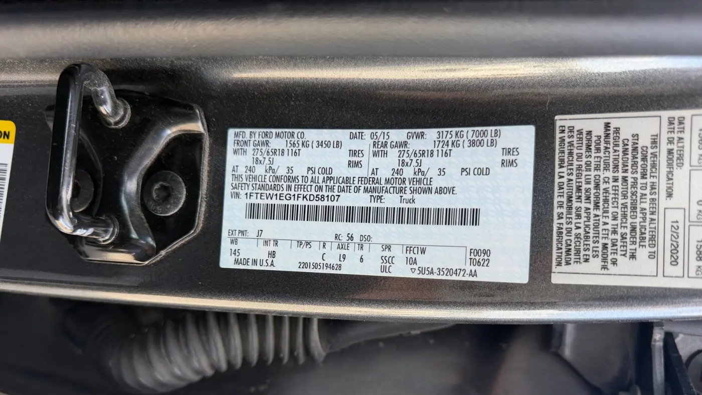 2015 Ford F-150 Platinum