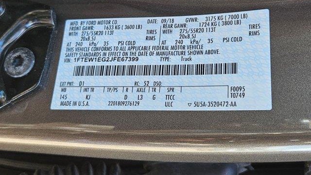 2018 Ford F-150 Lariat