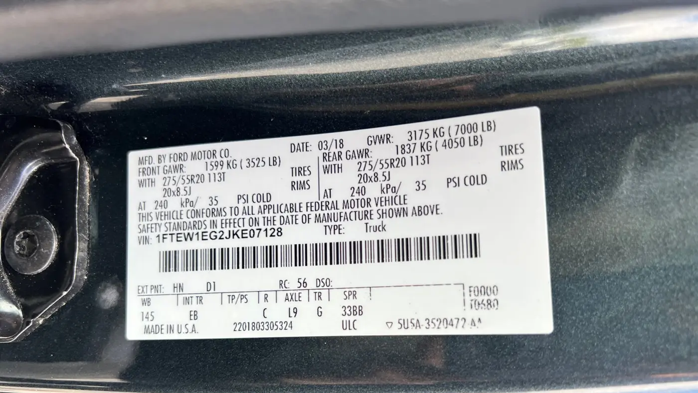 2018 Ford F-150 Limited