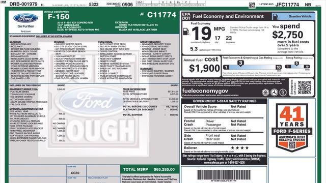 2018 Ford F-150 Platinum