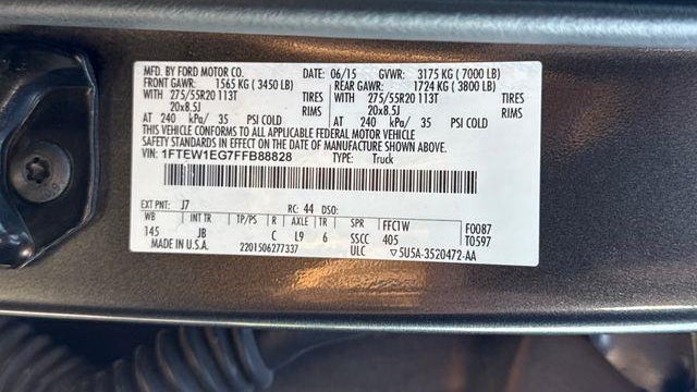 2015 Ford F-150 Platinum