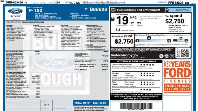 2015 Ford F-150 Platinum